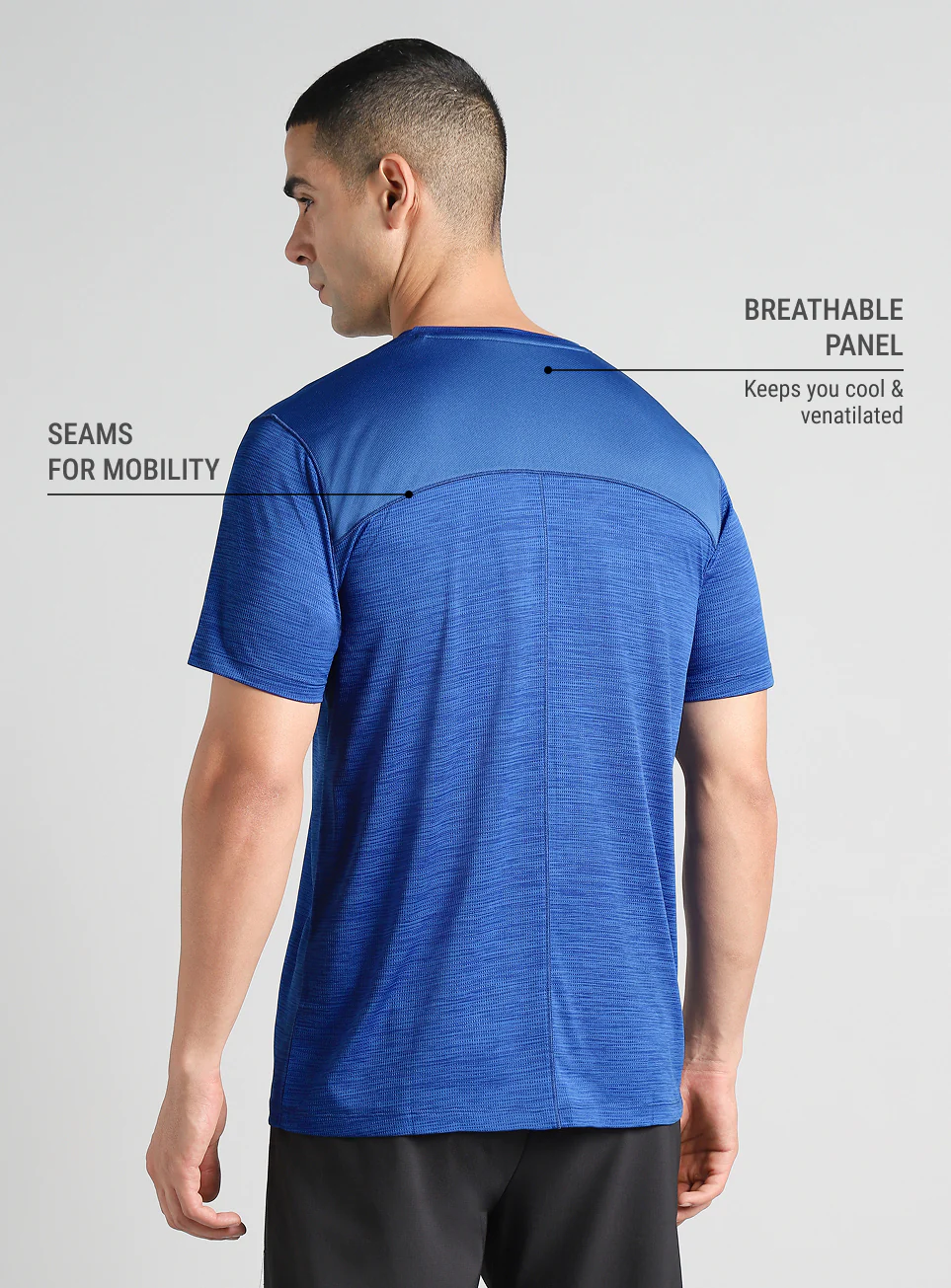 Men's Blue All Format Training Pro T-shirt - Image 6