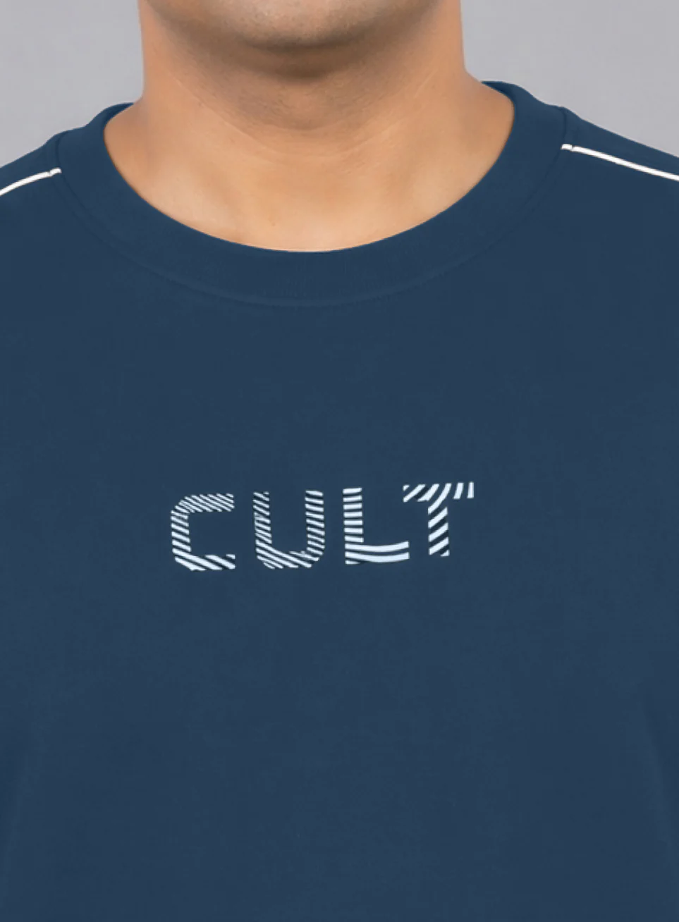 Men's Blue Cult Brand Carrier Plus Size Oversized Fit T-shirt - Image 7