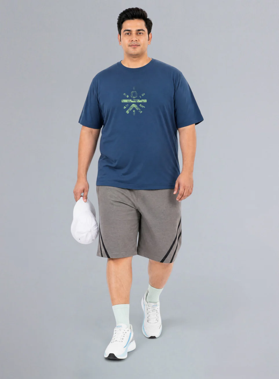 Men's Blue Cult Brand Carrier Plus Size T-shirt - Image 3