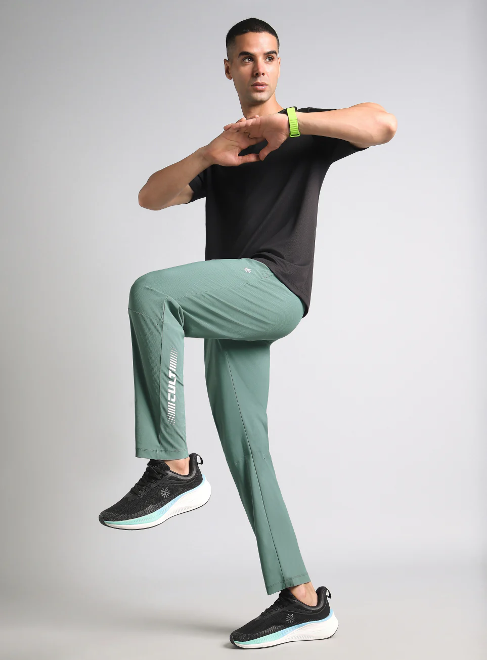 Men's Blue Cult Performance Training Trackpants - Image 2