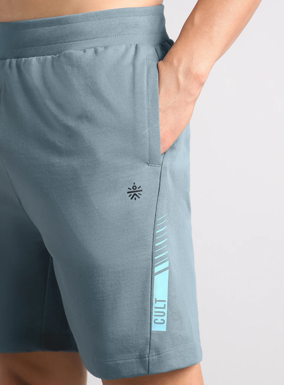 Men's Blue Cult Power-Up Training Shorts - Image 7