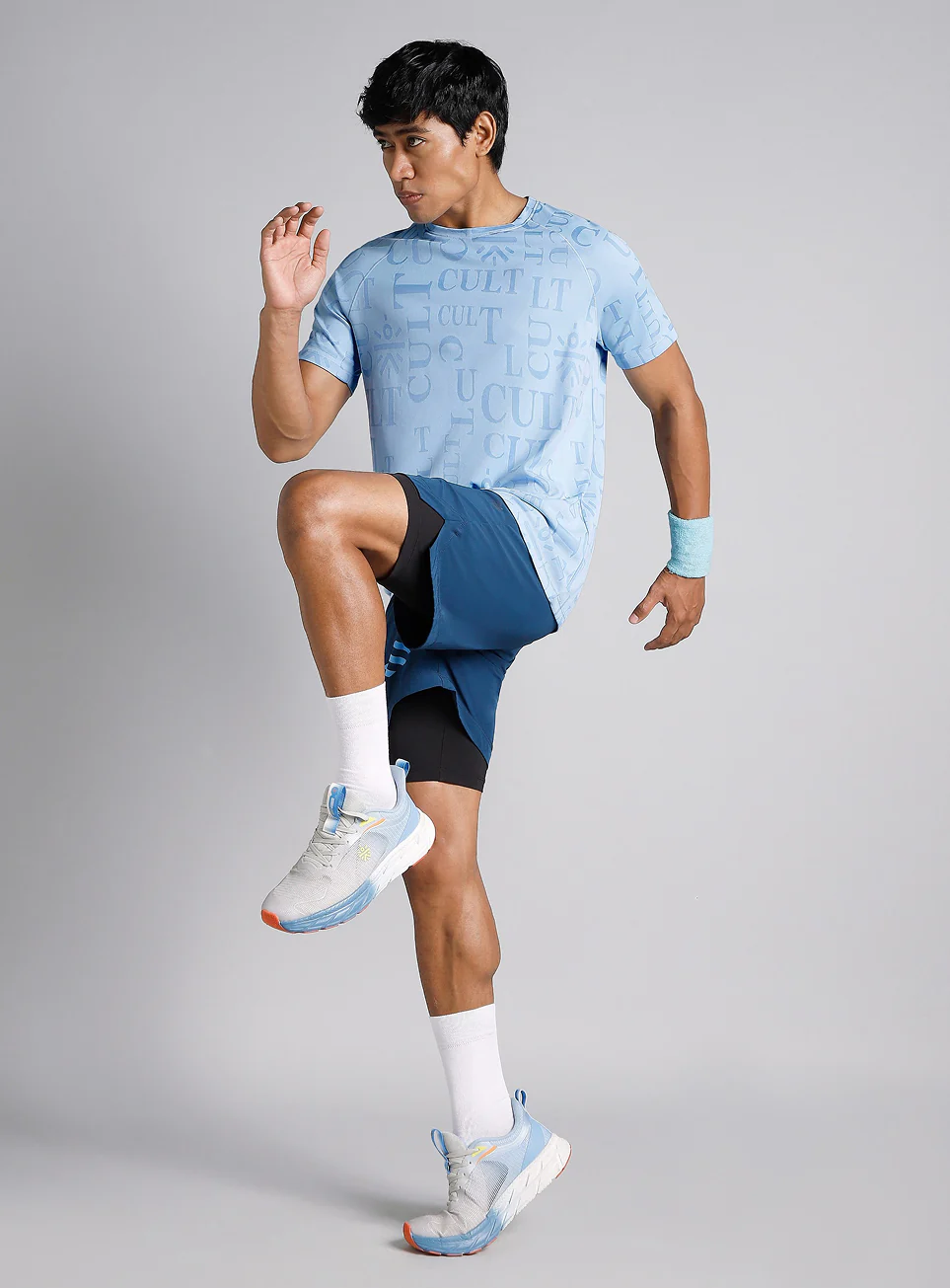 Men's Blue CULT ZERO Run Tee - Image 3