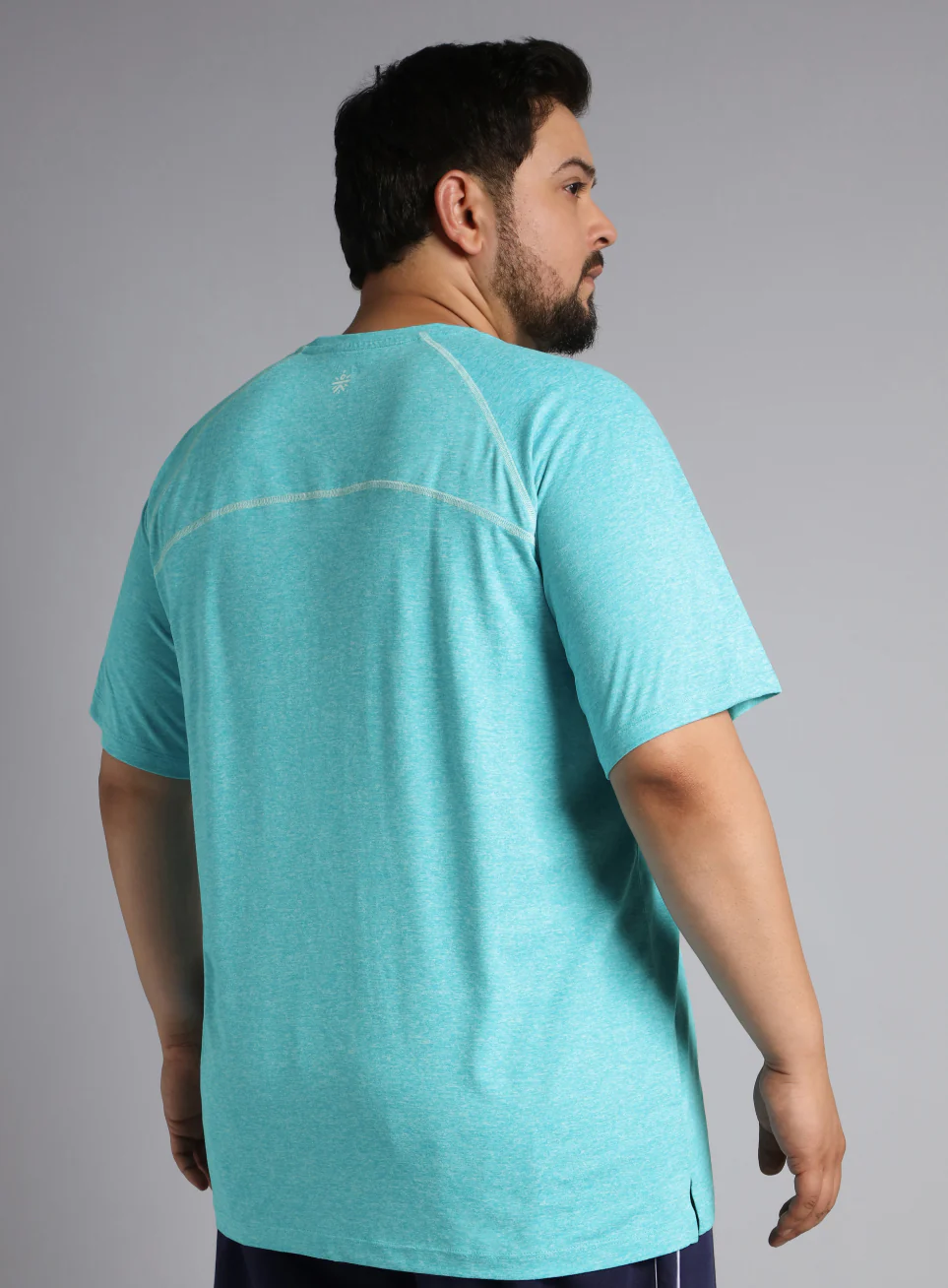 Men's Blue Flex Plus Size COMFORtech Regular fit T-shirt