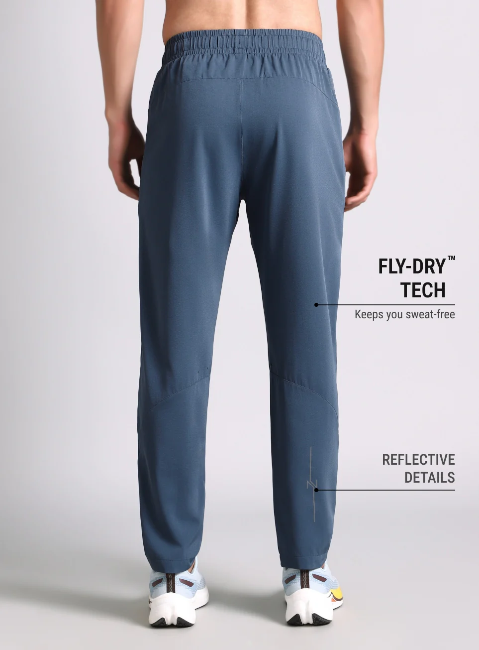 Men's Blue High Impact Running Trackpants - Image 6