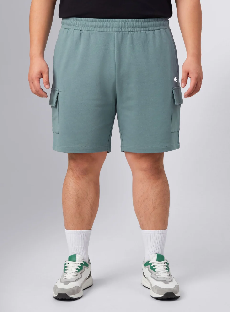 Men's Blue Move All Day Plus Size Cargo Shorts - Image 4