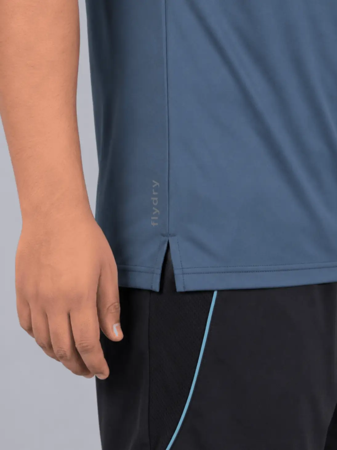 Men's Blue Plus Size Pro Run Athlete T-shirt - Image 8
