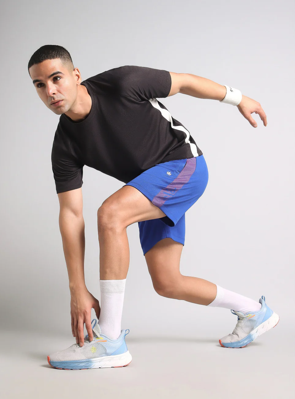 Men's Blue Power Move Training Shorts - Image 2
