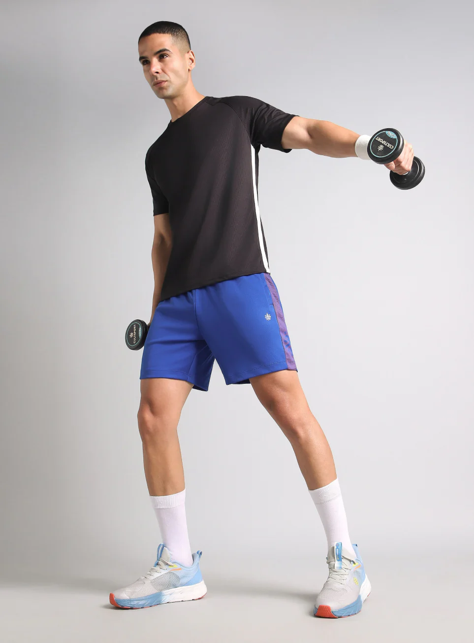 Men's Blue Power Move Training Shorts - Image 3