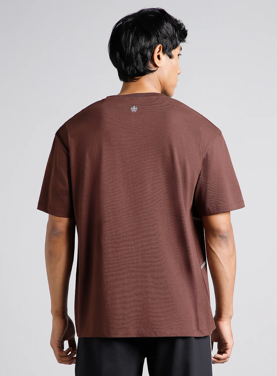Men's Brown Basketball Imprint Relaxed Fit T-shirt - Image 6