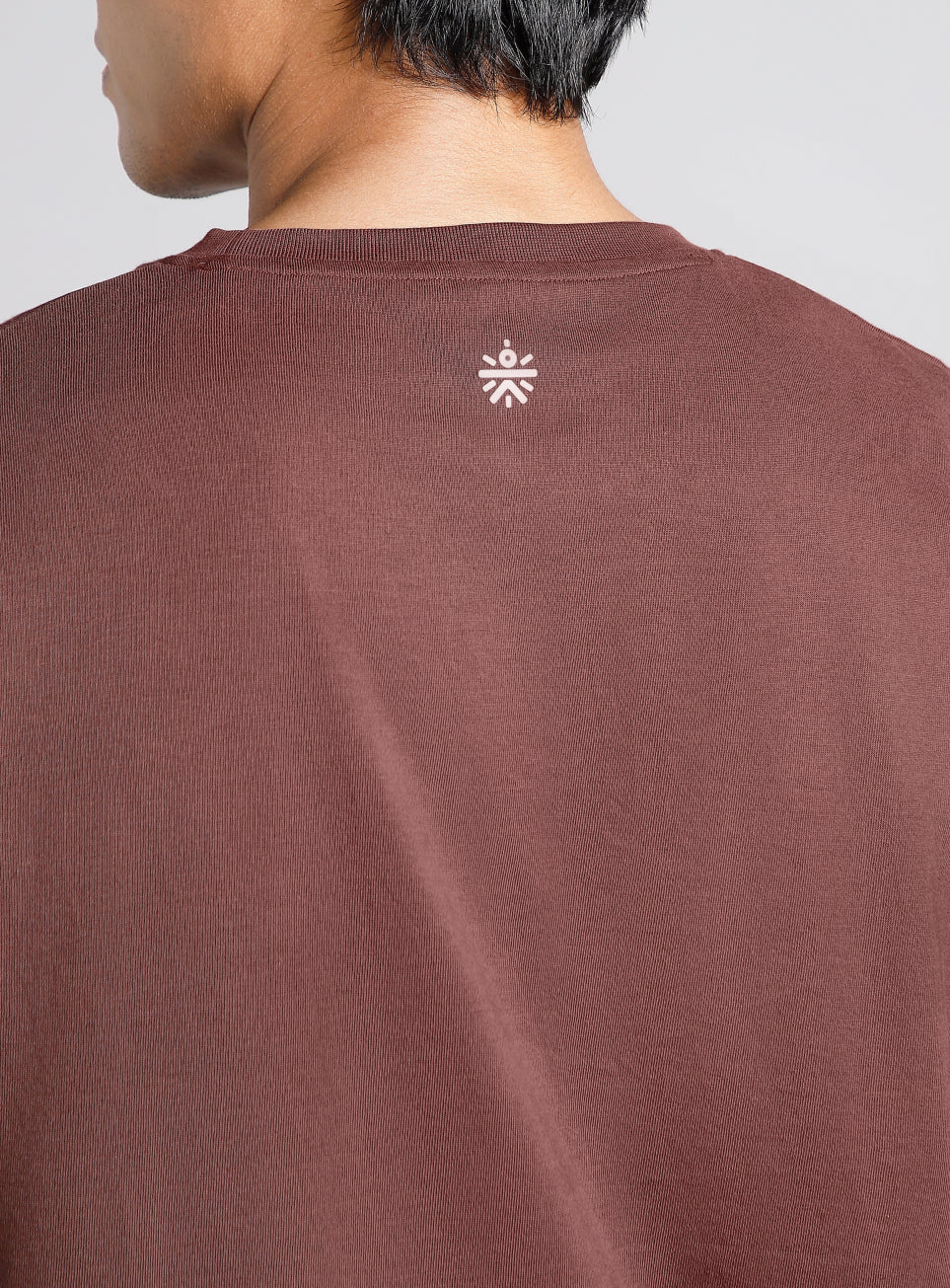 Men's Brown Basketball Imprint Relaxed Fit T-shirt - Image 7