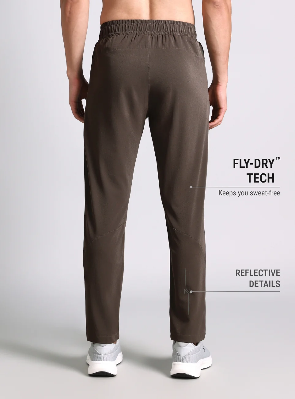 Men's Brown High Impact Running Trackpants - Image 6