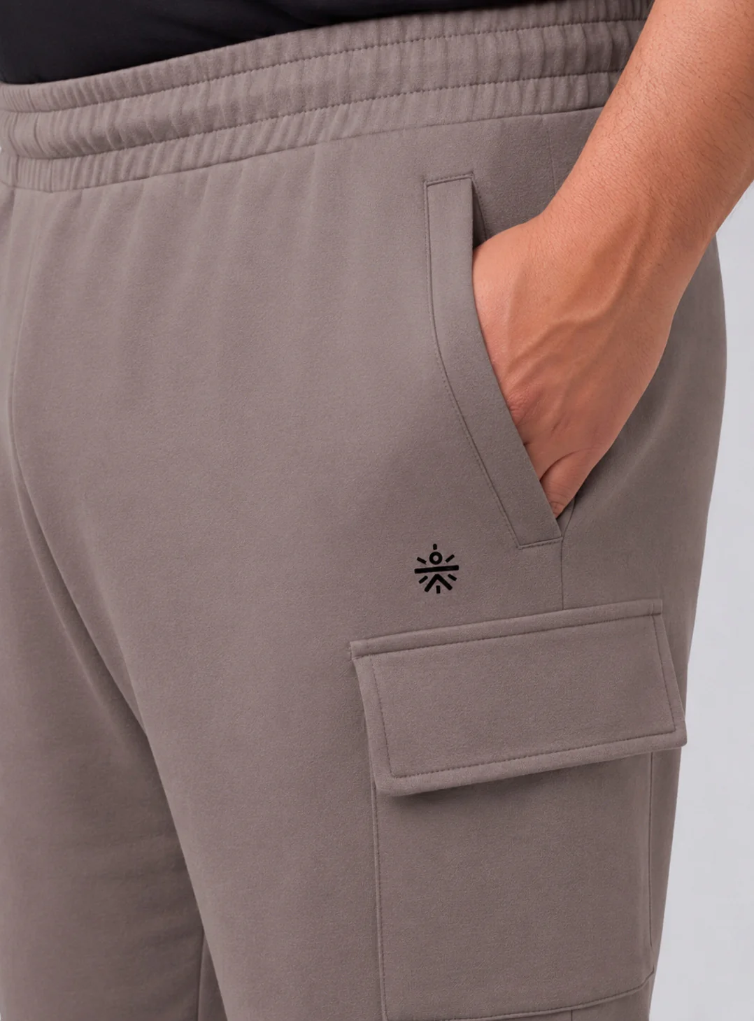 Men's Brown Move All Day Plus Size Cargo Shorts - Image 7