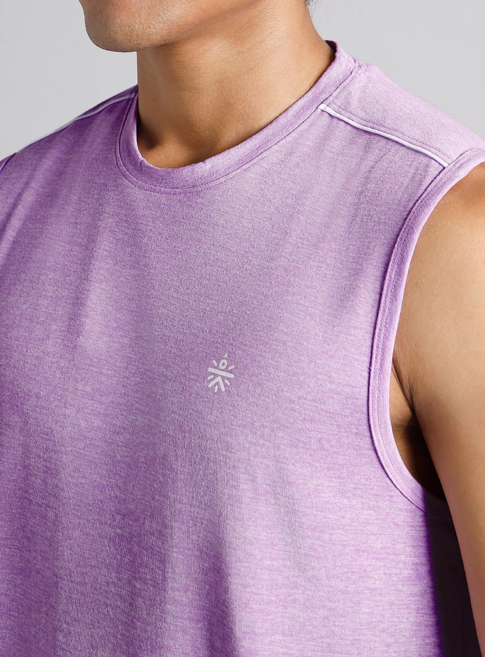 Men's Core COMFORtech Purple Muscle Tank - Image 7