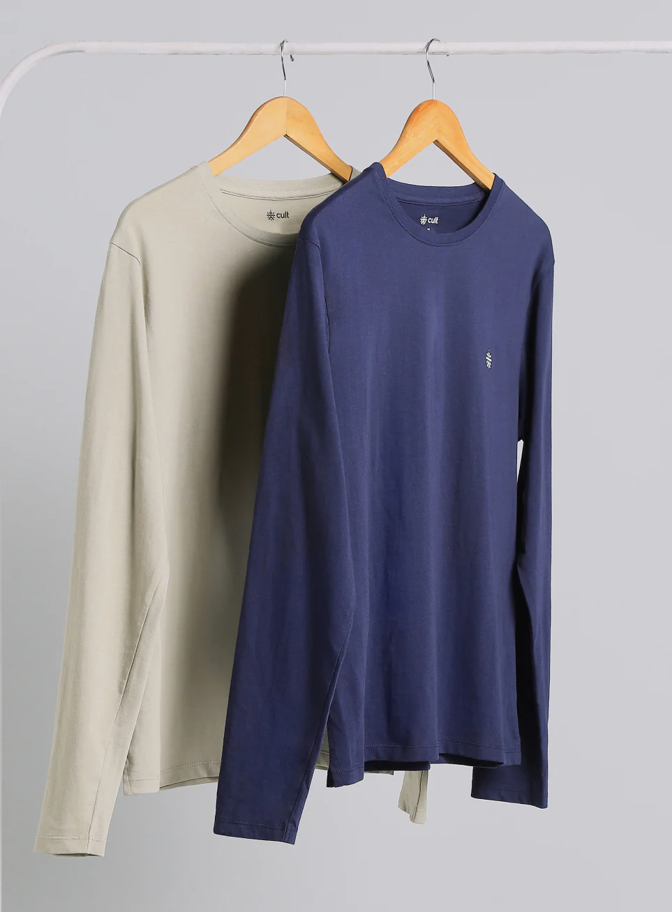 Men's Cult Essential Cotton Pack of 2 Full Sleeve T-shirts