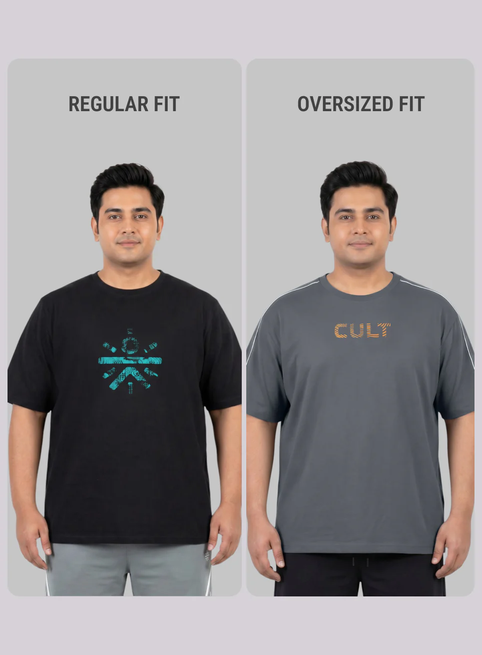Men's Dark Grey Cult Brand Carrier Plus Size Oversized Fit T-shirt - Image 10