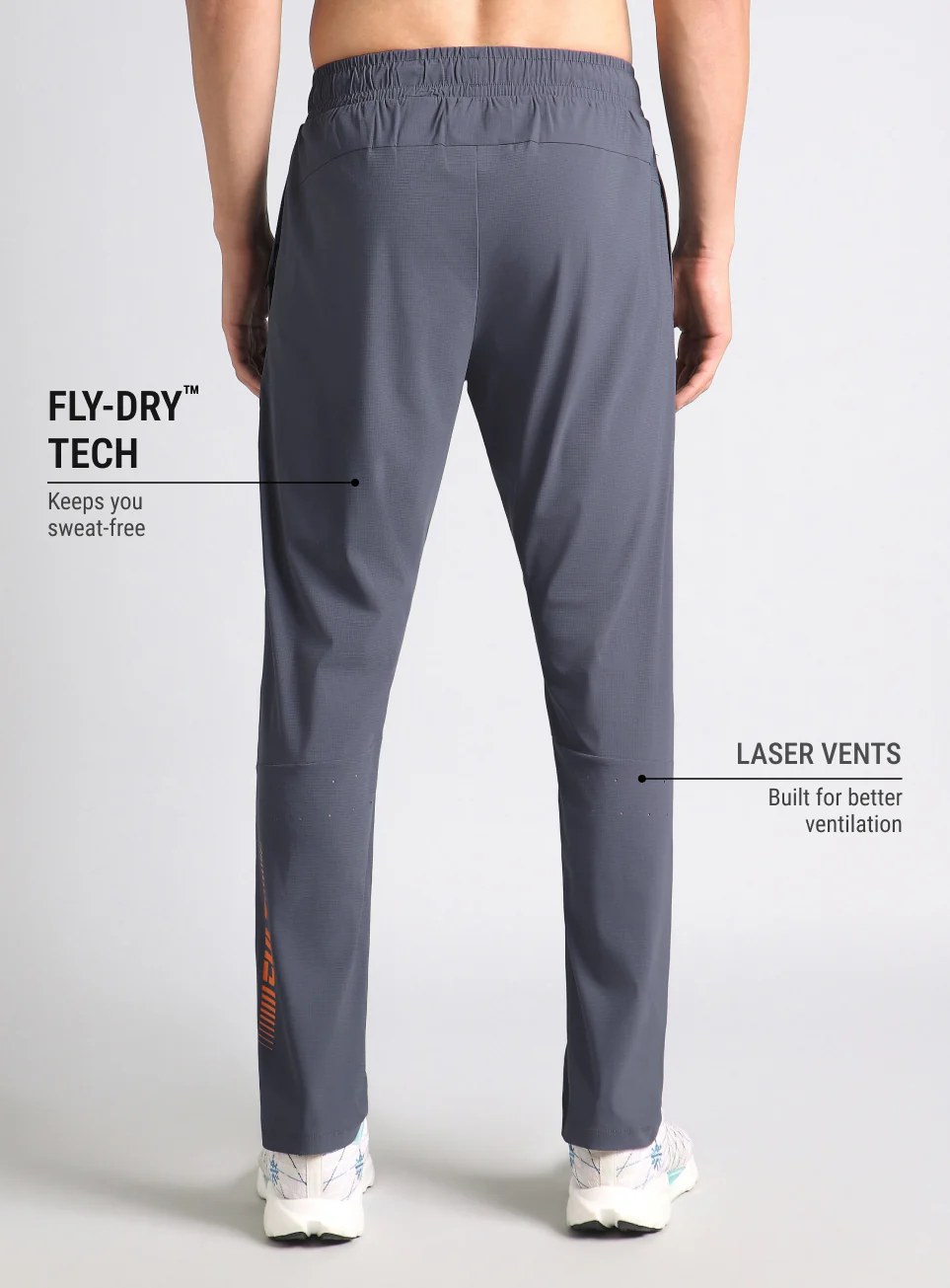 Men's Dark Grey Cult Performance Training Trackpants - Image 6