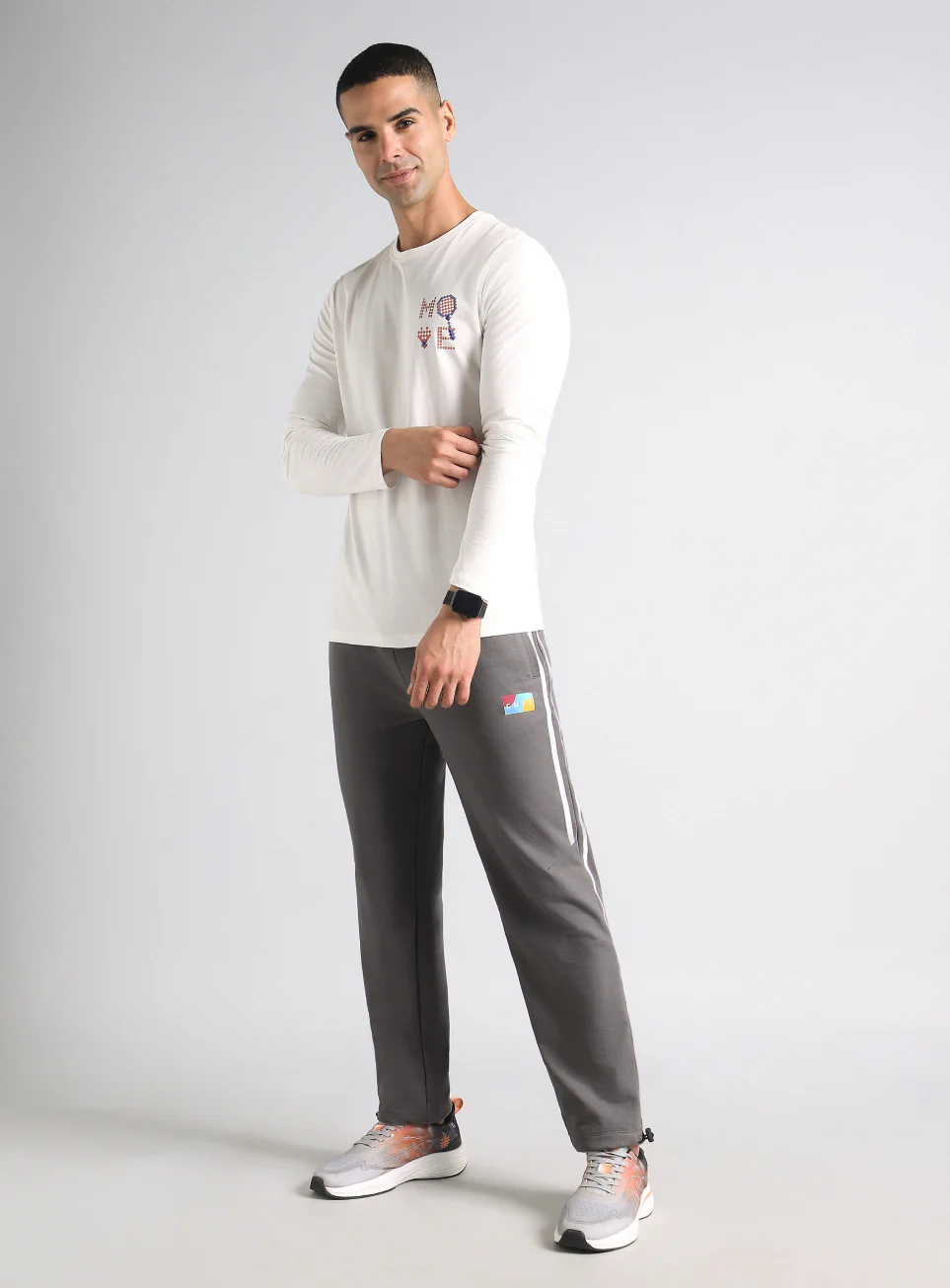 Men's Dark Grey Cult Sporty Move Trackpants - Image 2