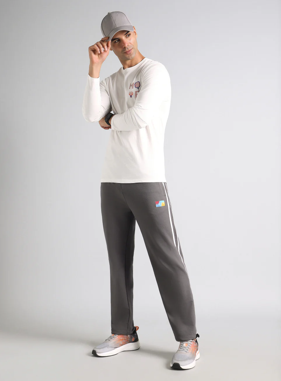 Men's Dark Grey Cult Sporty Move Trackpants - Image 3