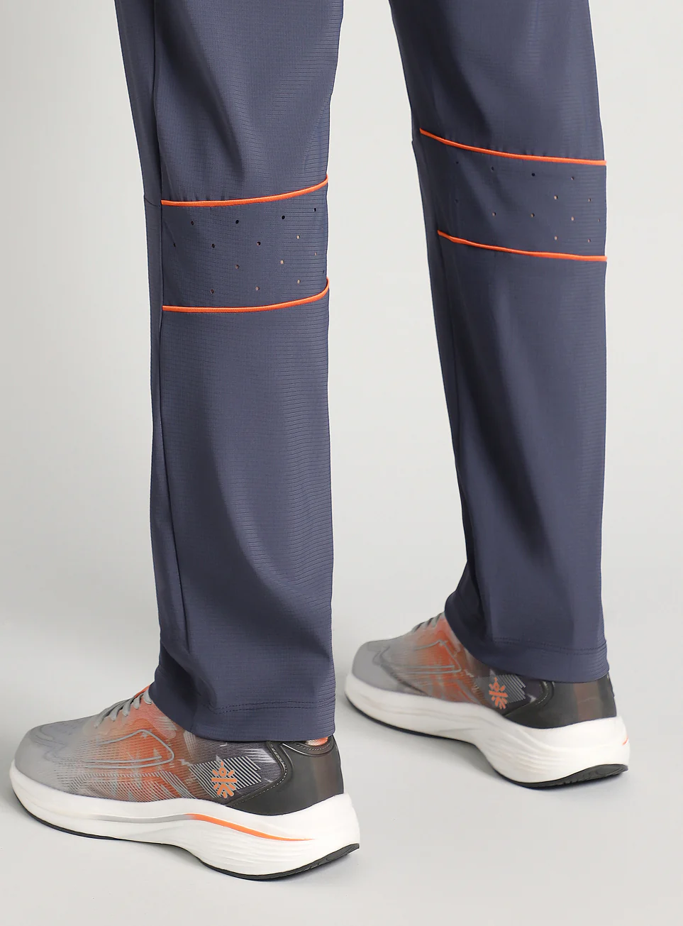 Men's Dark Grey Self Stripe Tech Training Trackpants - Image 10
