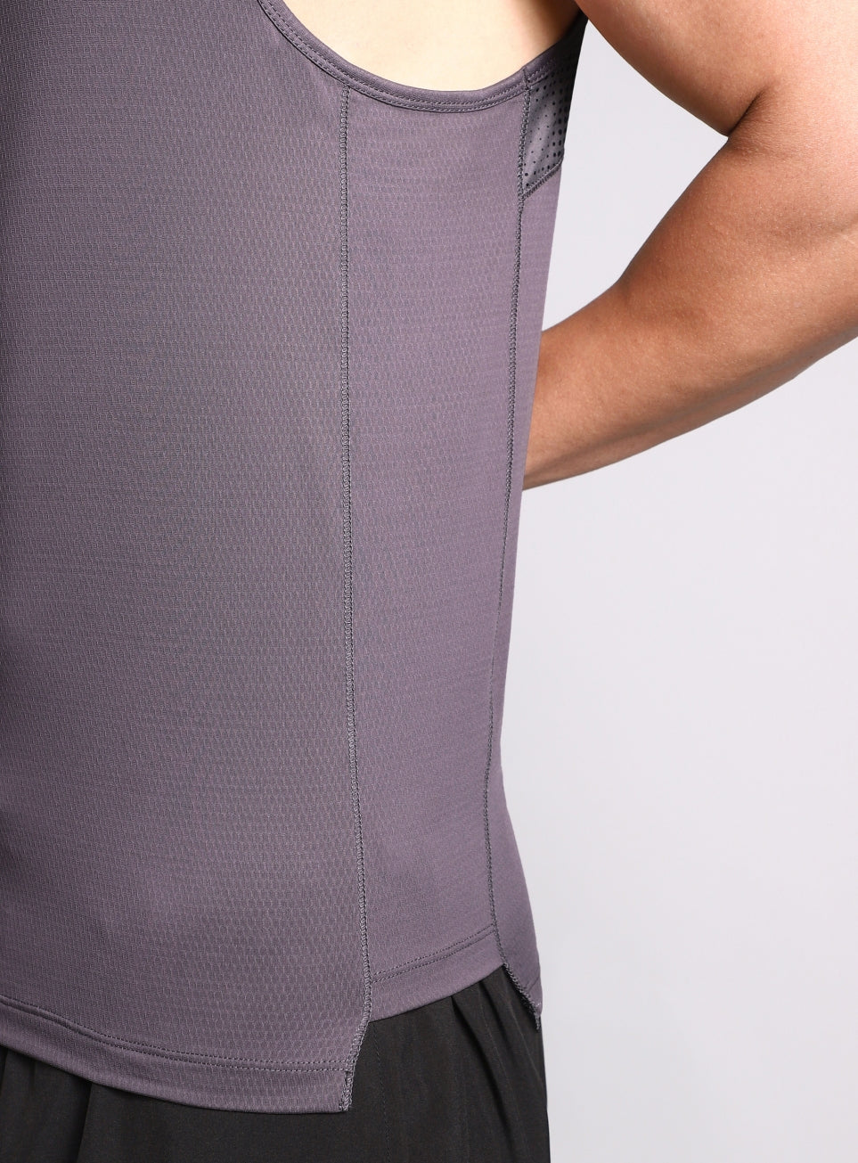 Men's Dark Grey Training Muscle Tank - Image 9