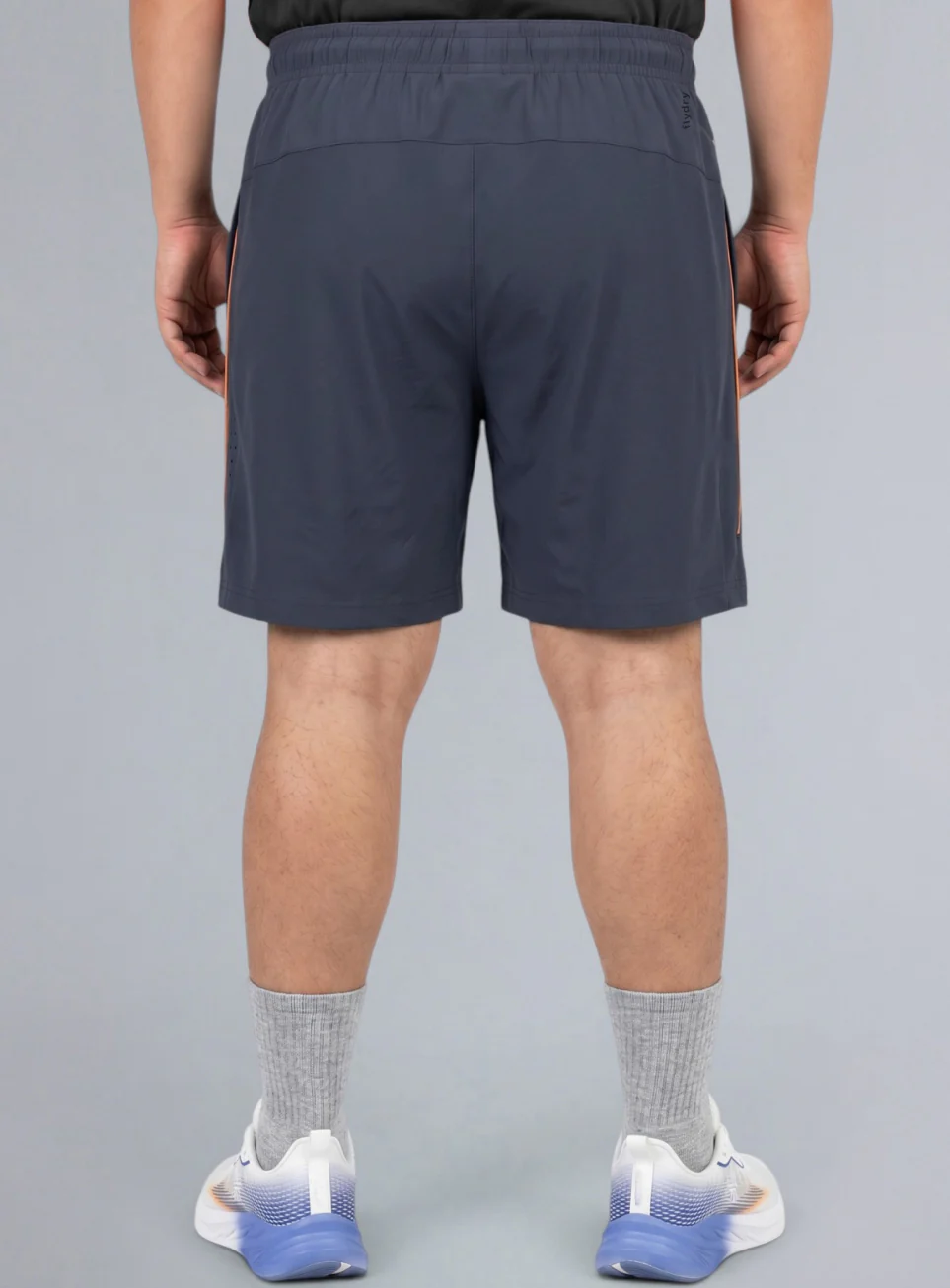 Men's Grey Air Flex Training Plus Size Shorts - Image 6
