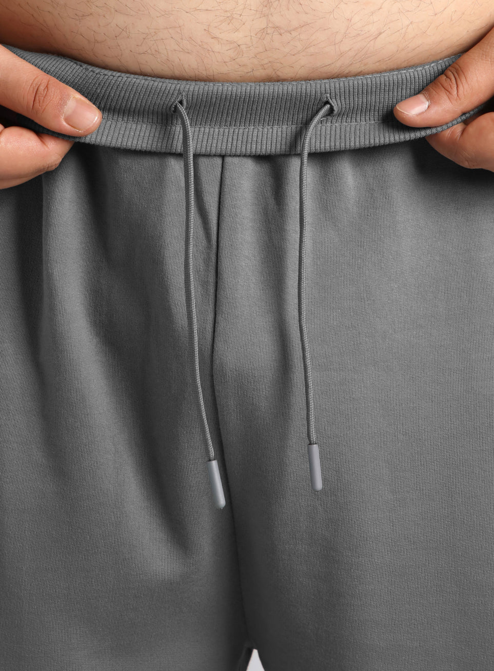 Men's Grey All Day Play Plus Size Straight Fit Trackpants - Image 8
