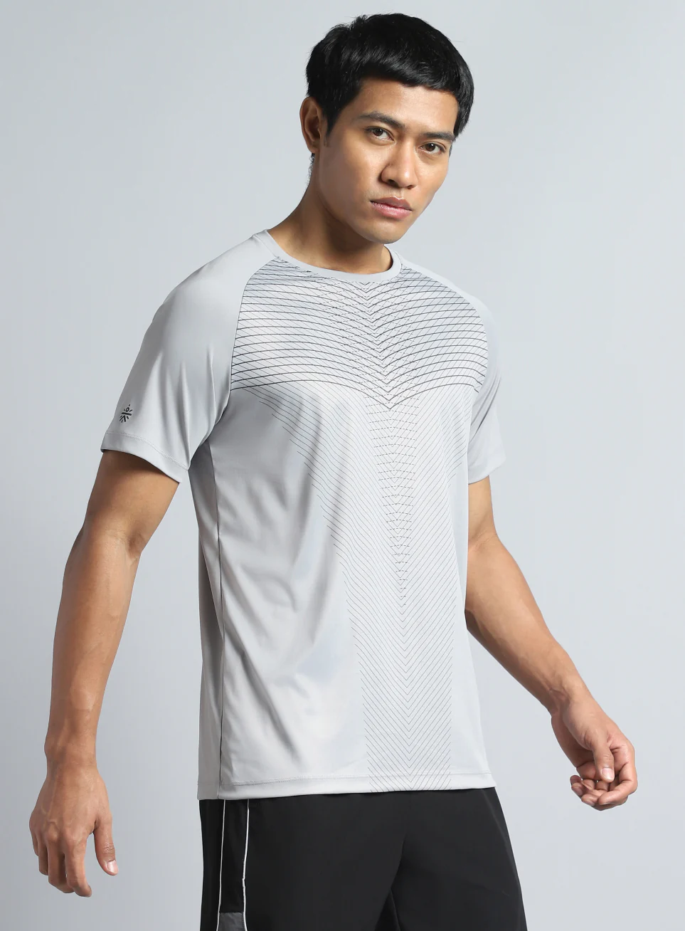 Men's Grey Energy Map Printed T-shirt