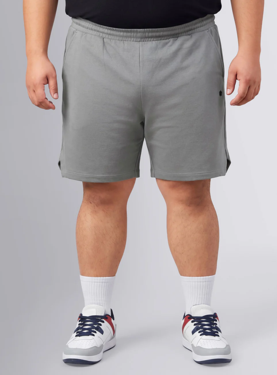 Men's Grey Move All Day Plus Size Shorts - Image 4