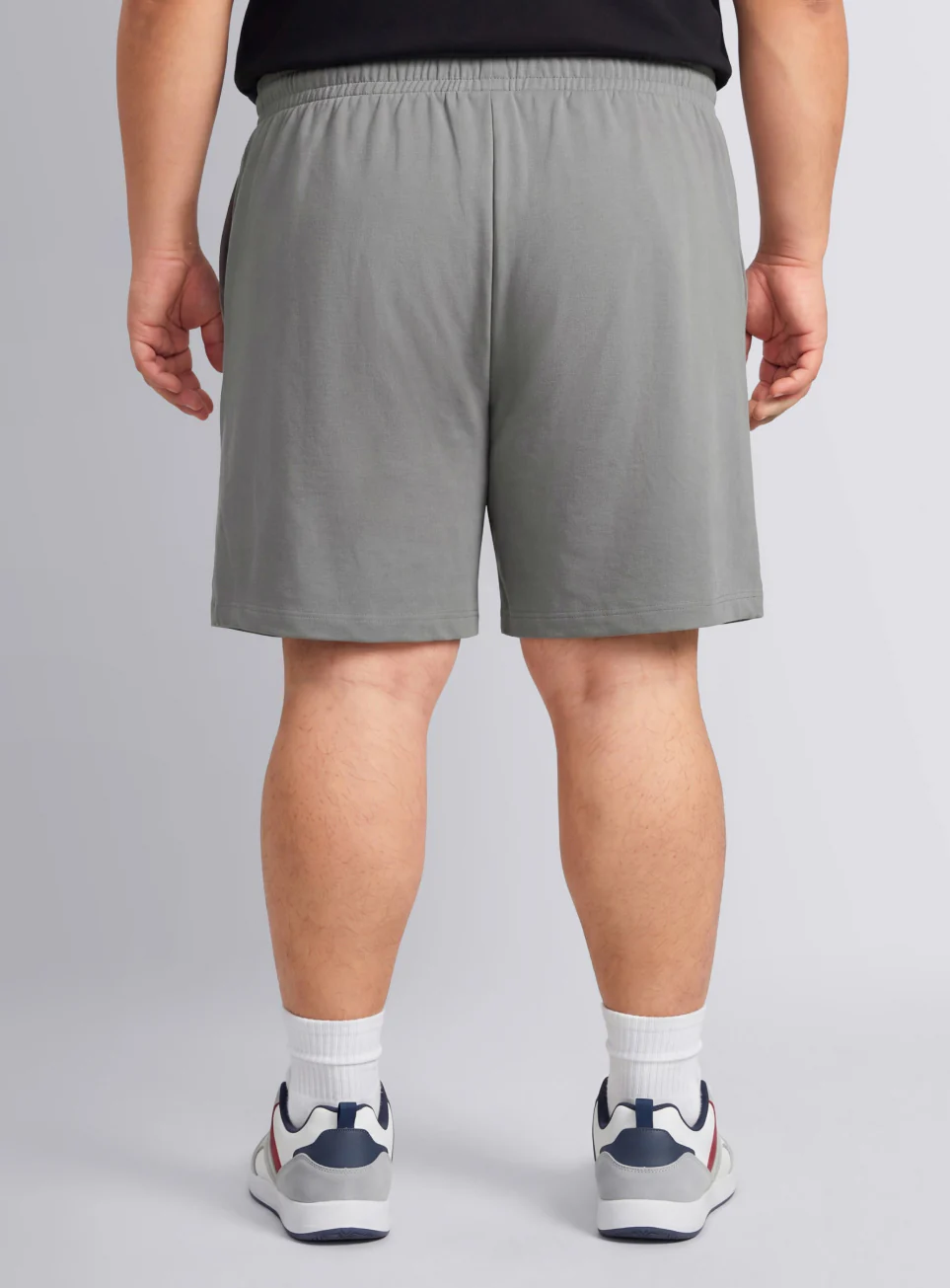 Men's Grey Move All Day Plus Size Shorts - Image 6