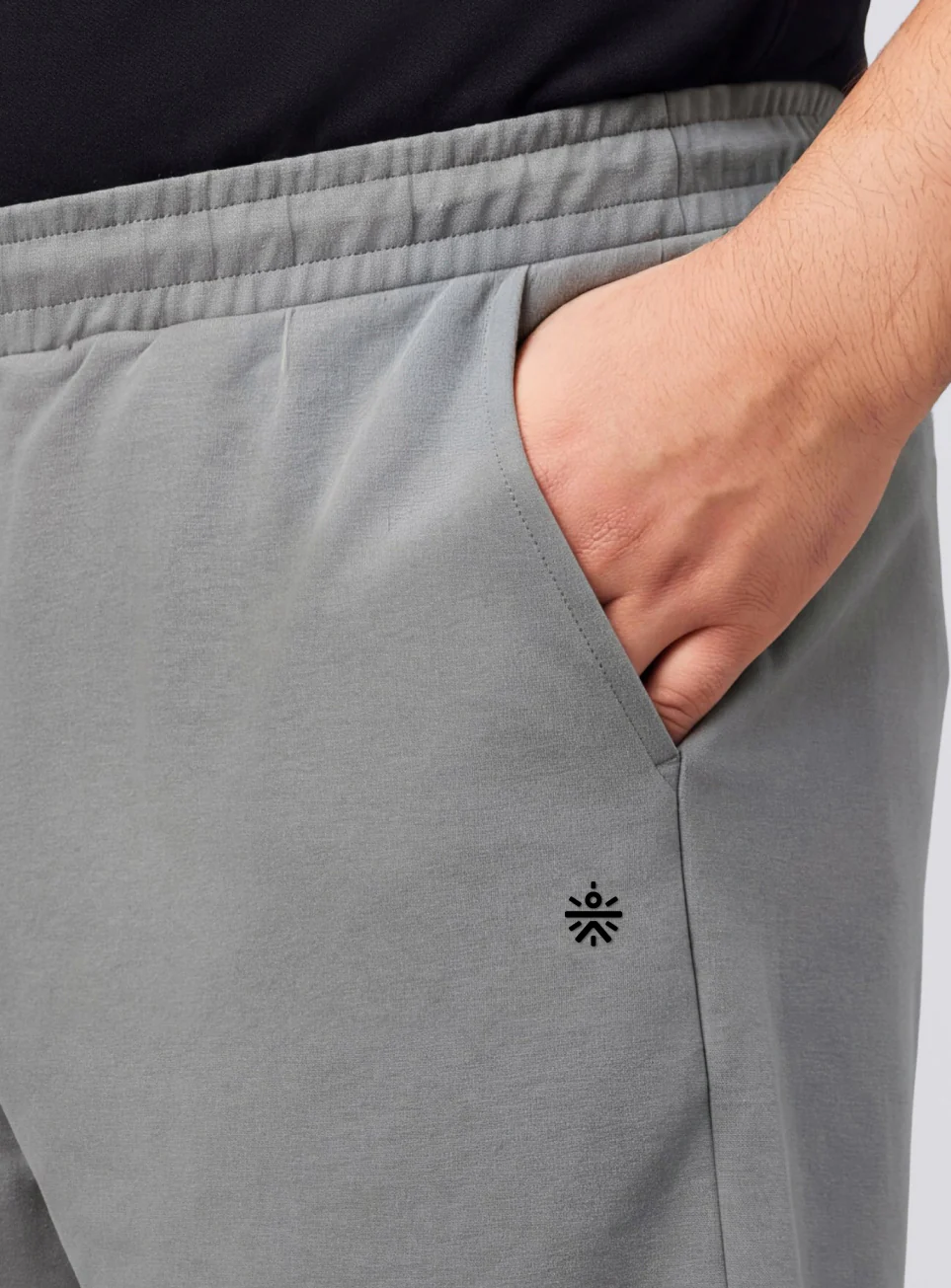 Men's Grey Move All Day Plus Size Shorts - Image 7