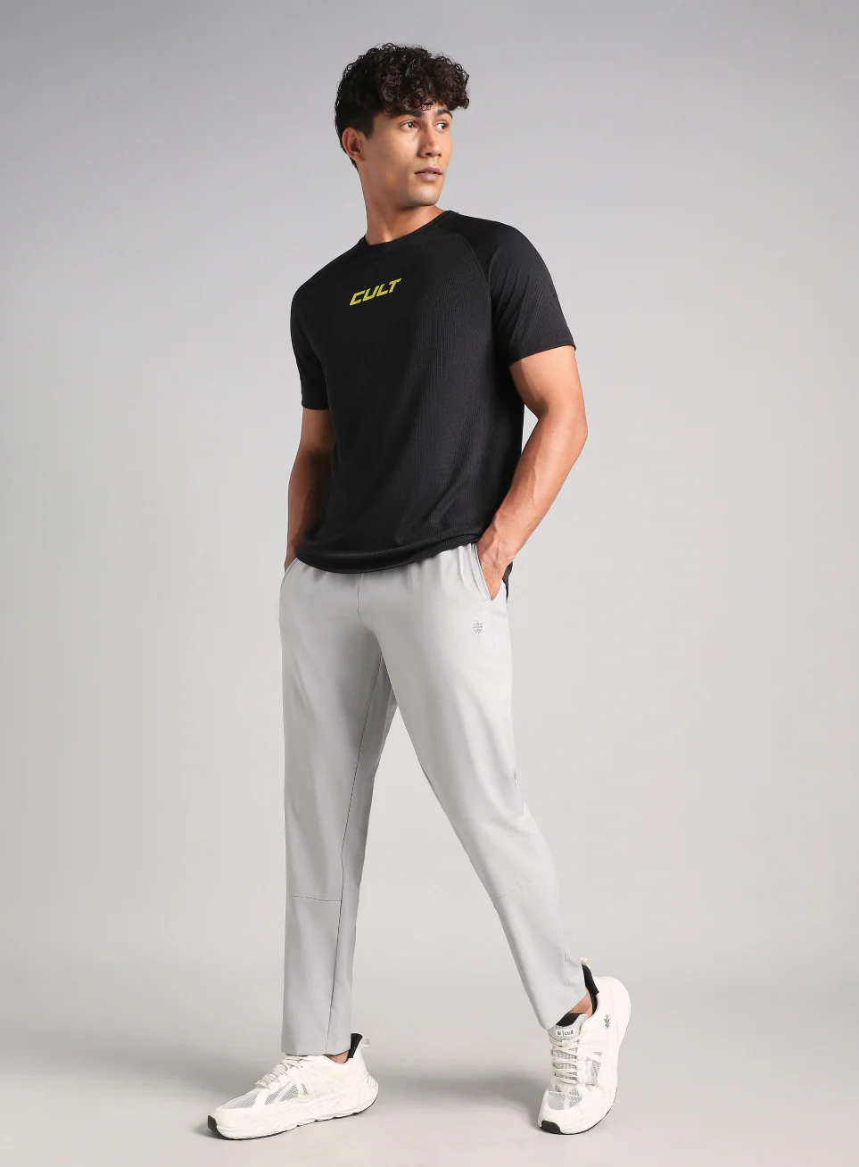 Men's Grey Swift Run Trackpants - Image 2