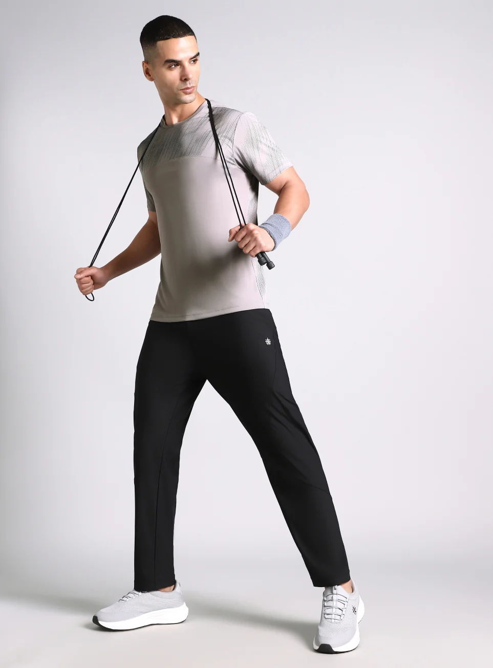 Men's Grey Urban Camo Run Pacer T-shirt - Image 3