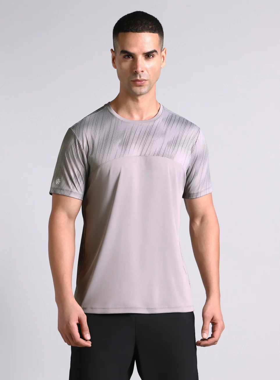 Men's Grey Urban Camo Run Pacer T-shirt - Image 4
