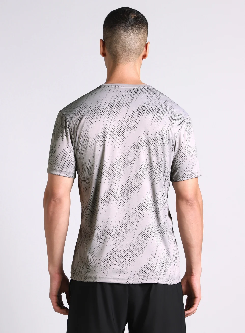 Men's Grey Urban Camo Run Pacer T-shirt - Image 6