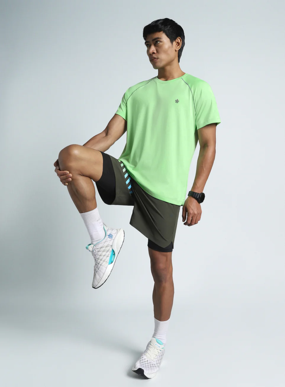 Men's Lime All Day Active Recycled Poly Performance T-shirt - Image 2