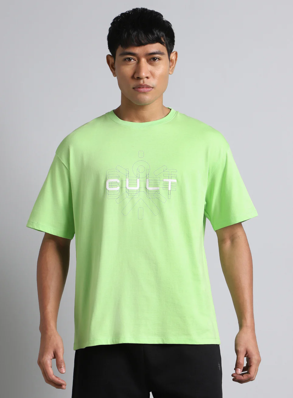 Men's Lime Cult Brand Carrier Graphic T-shirt