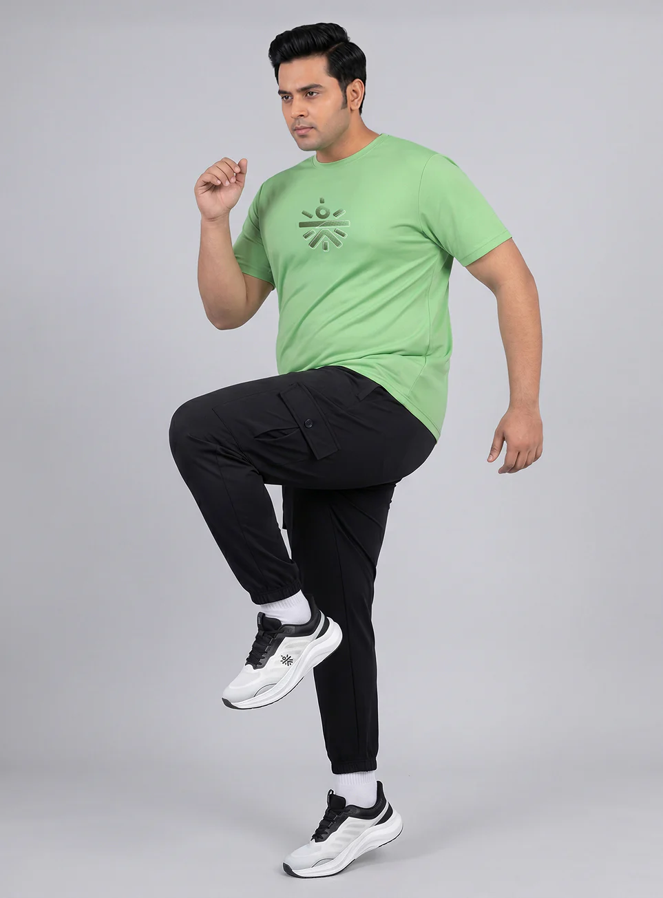 Men's Lime Cult Training Essential Plus Size T-shirt - Image 3