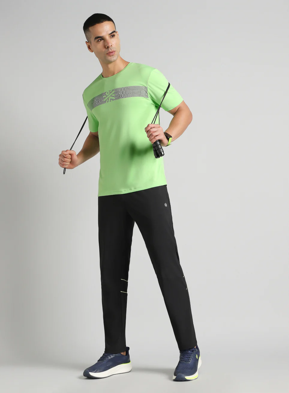 Men's Lime Power Move Training T-shirt - Image 2