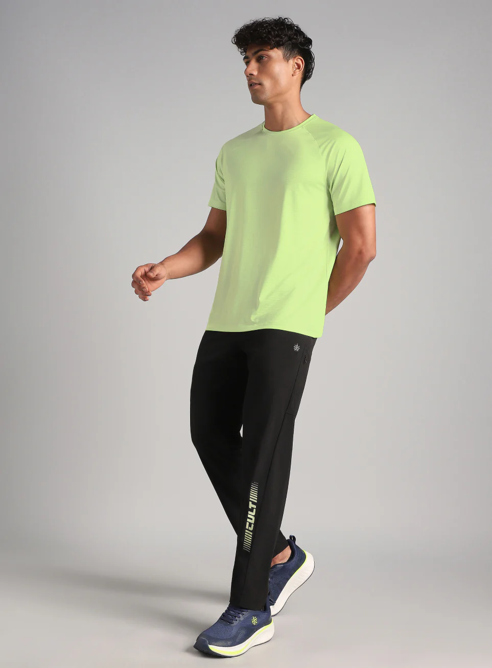 Men's Lime Run Forward T-Shirt - Image 2