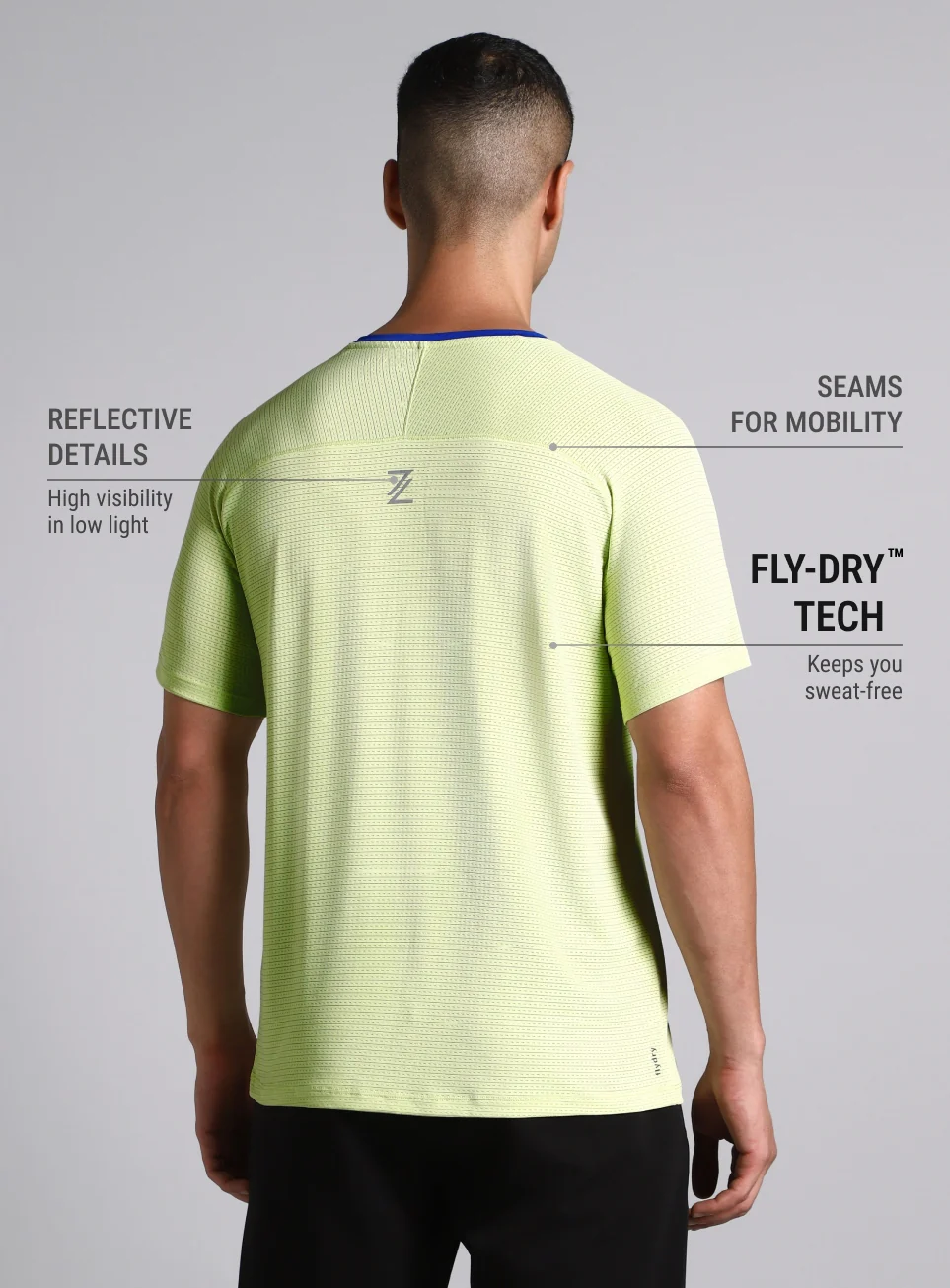 Men's Lime Ultra Runner's Technical Knit T-shirt - Image 6