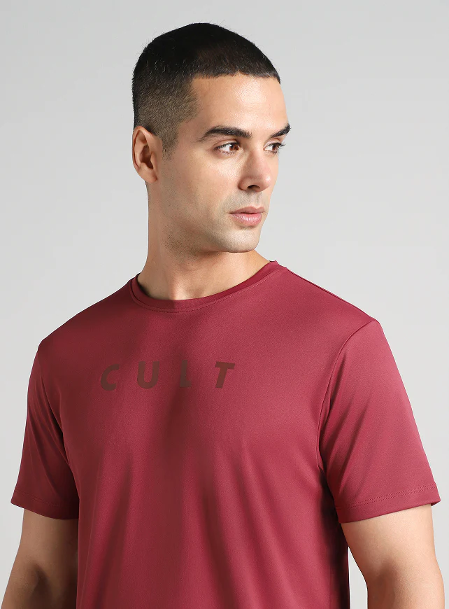 Men's Maroon All Day Training T-shirt - Image 7