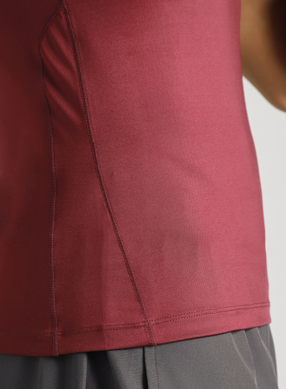 Men's Maroon Power Lifter Compression Tank - Image 8