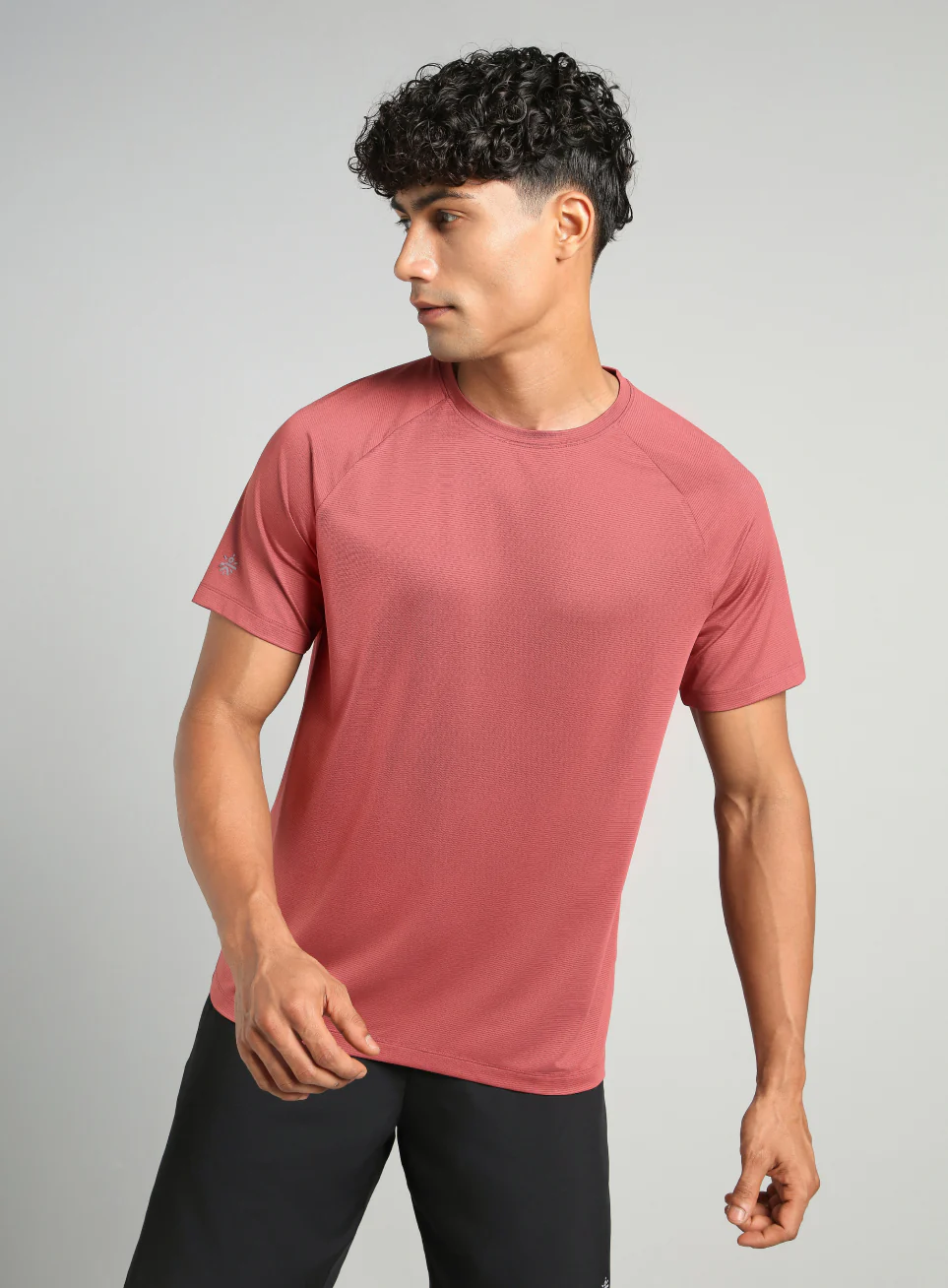 Men's Maroon Run Forward T-Shirt