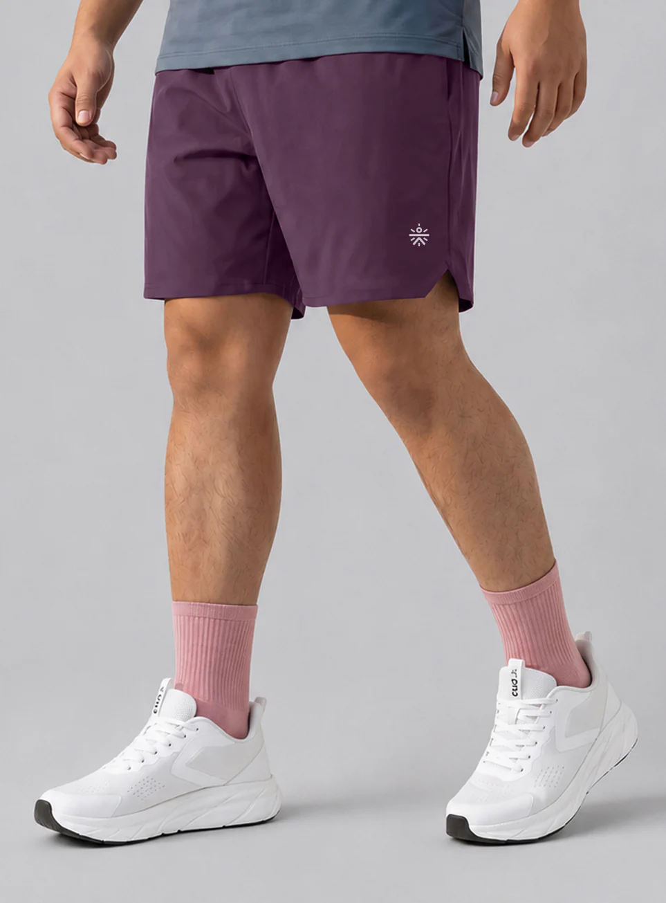 Men's Maroon Runner's Essential Plus Size Shorts