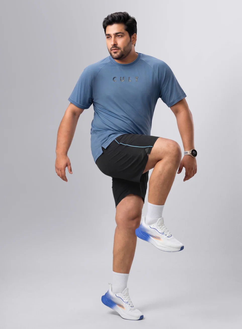 Men's Men's Grey Air Flex Training Plus Size Shorts - Image 2