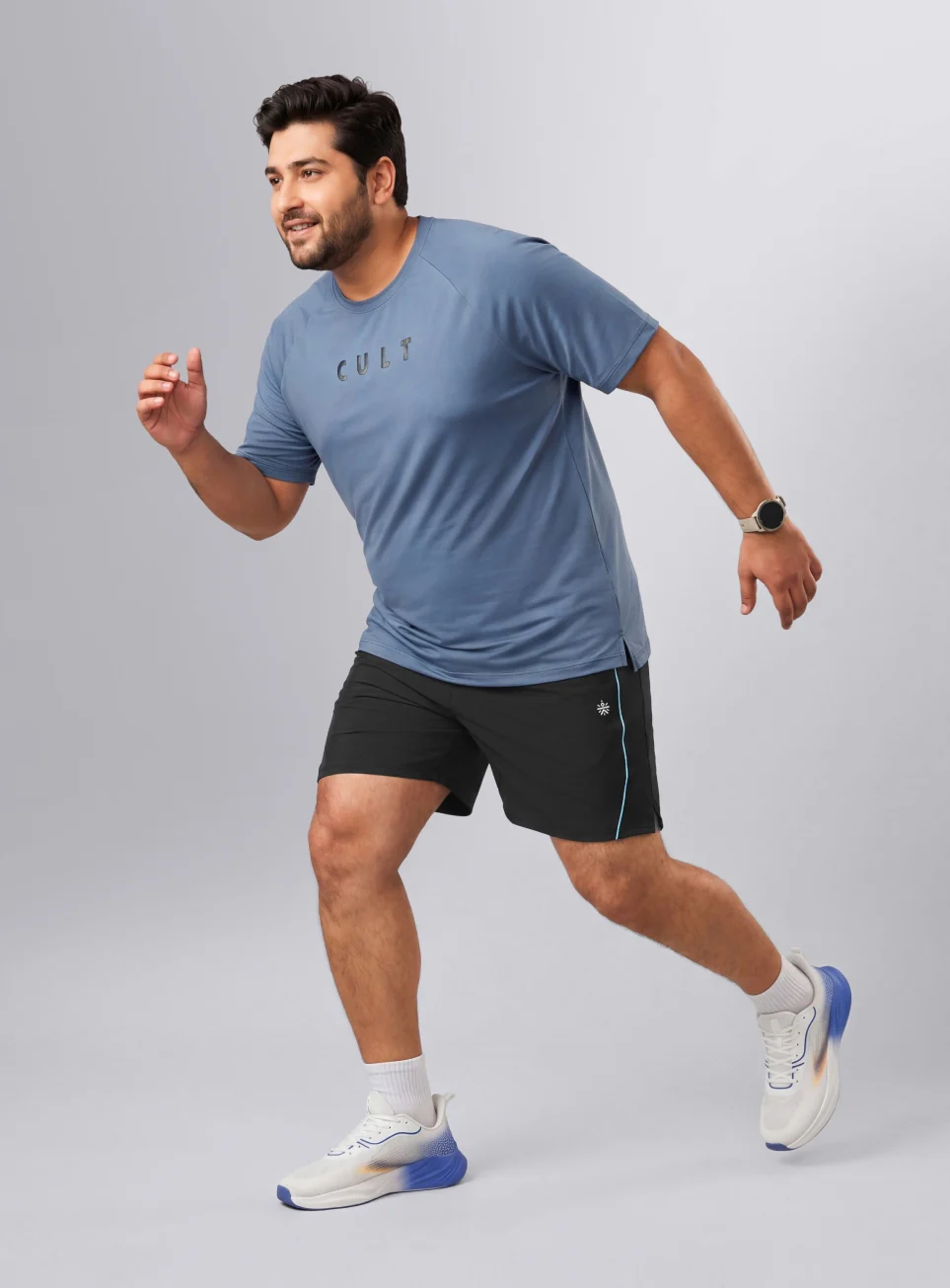 Men's Men's Grey Air Flex Training Plus Size Shorts - Image 3