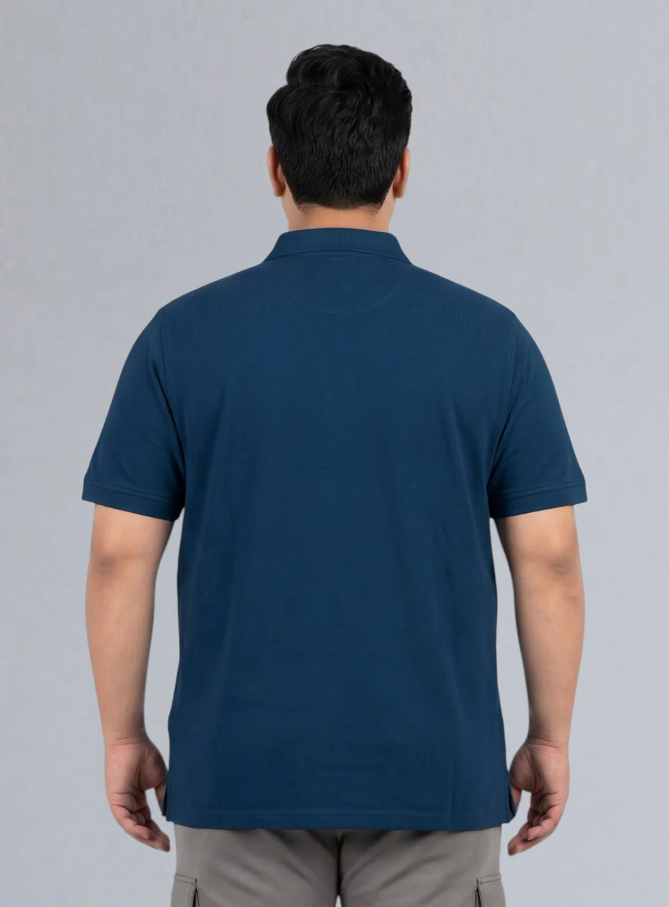 Men's Navy All Day Play Plus Size Polo T-shirt - Image 6