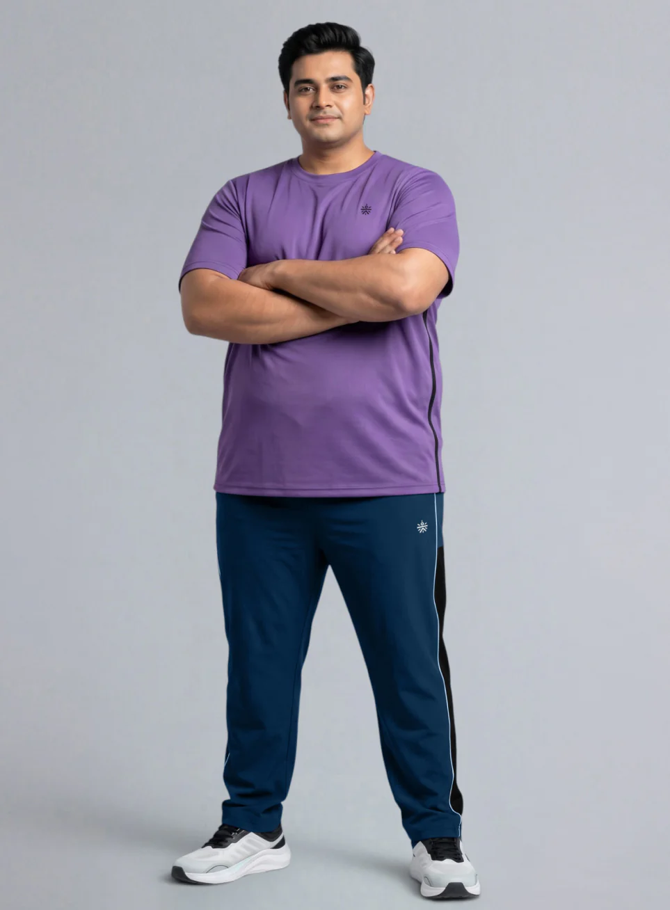 Men's Navy All Format Training Plus Size Trackpants - Image 2