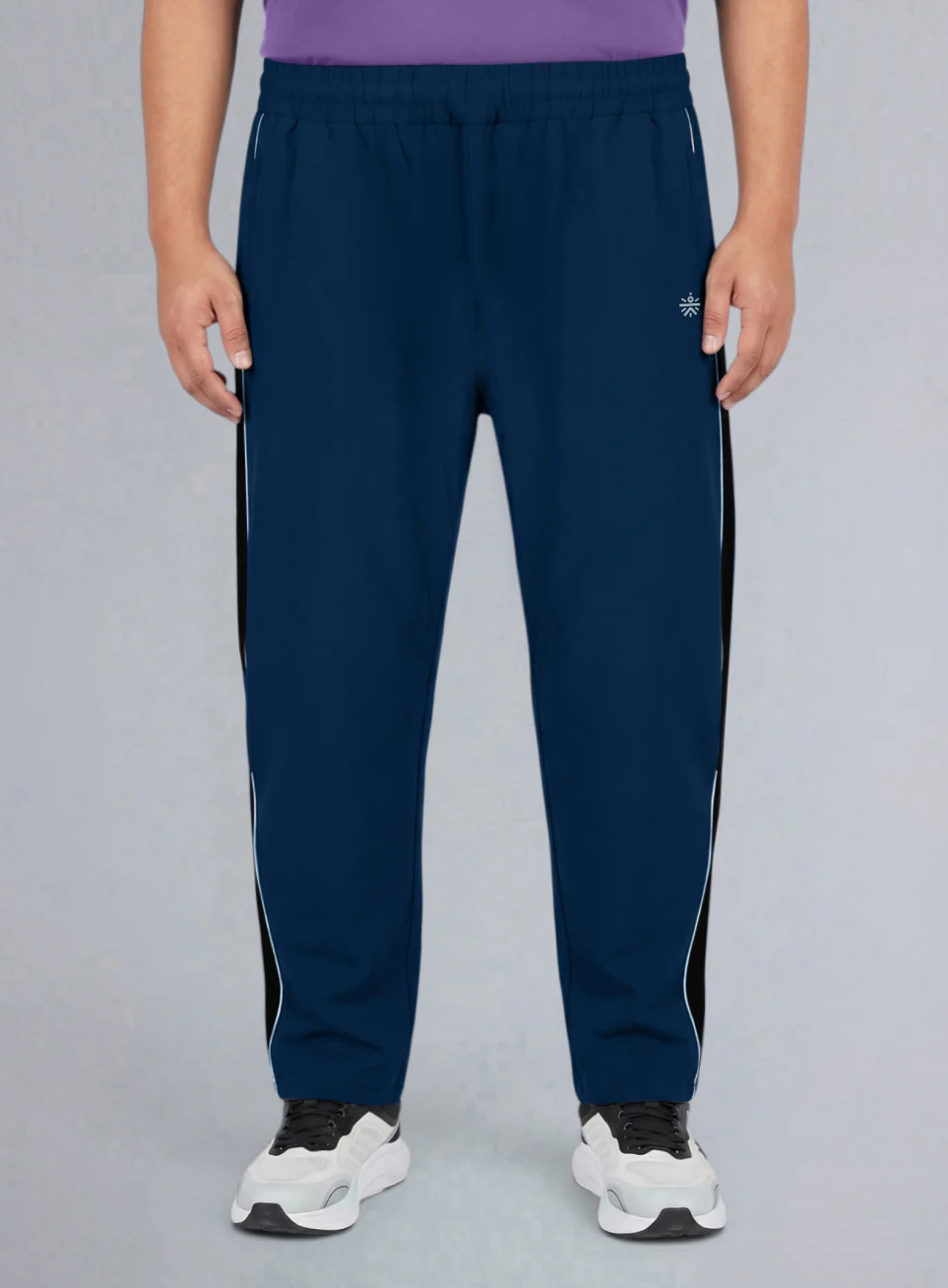 Men's Navy All Format Training Plus Size Trackpants - Image 4