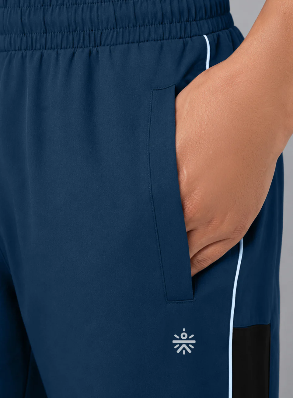 Men's Navy All Format Training Plus Size Trackpants - Image 7